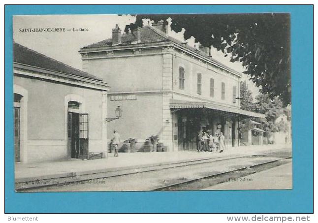 CPA Chemin De Fer Gare De SAINT-JEAN-DE-LOSNE 21 - Autres & Non Classés