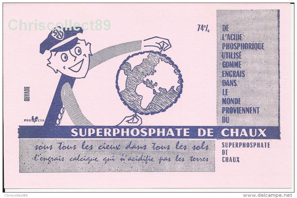 Buvard SUPERPHOSPHATE DE CHAUX : Sous Tous Les Cieux Dans Tous Les Sols - Agriculture