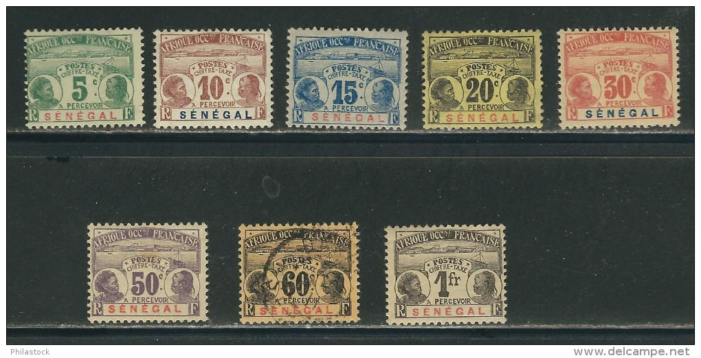 SENEGAL Taxes N° 1 à 11 * (N° 10 Obl.) - Timbres-taxe