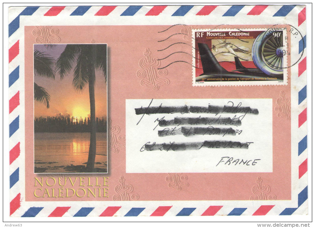 FRANCIA - France - Nouvelle Caledonie - 1994 - Air Mail - 25eme Anniversaire De La Gestion De L'aéroport - Viaggiata ... - Lettres & Documents