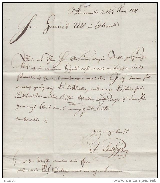 Brief L1 Bodenwerder 14.6.1831 Gel. Nach Osterode - Vorphilatelie