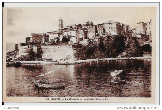 CPA Carte Ancienne 9 X 14 Corse Corsica BASTIA Non Circulé - Bastia