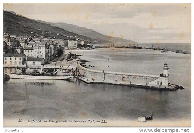 CPA Carte Ancienne 9 X 14 Corse Corsica BASTIA Non Circulé - Bastia