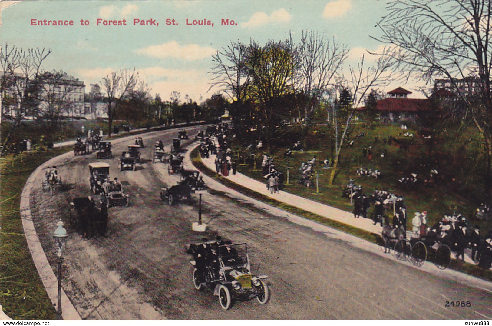 Entrance To Forest Park, St Louis (oldtimer, Top Animation, 1912) - St Louis – Missouri