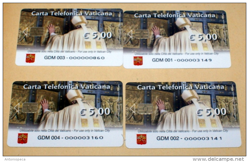 VATICANO 2016 - OFFICIAL FOLDER TELEPHONE CARDS  "GIUBILEO  DELA MISERICORDIA 2016" - Vatikan