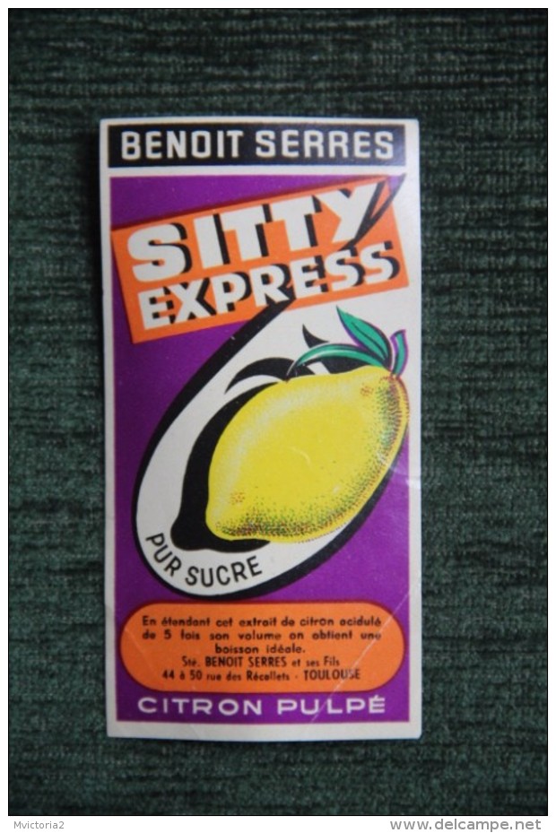 SITTY EXPRESS - CITRON Pulpé, BENOIT SERRES, TOULOUSE. - Altri & Non Classificati