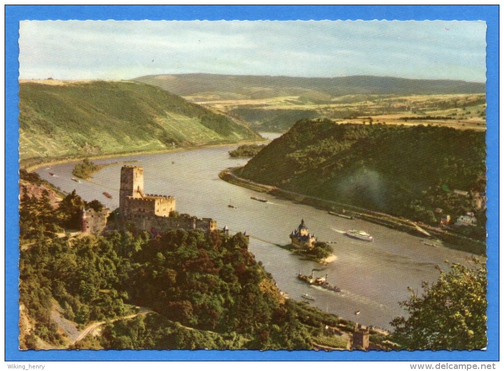Kaub - Burg Gutenfels Und Die Pfalz Bei Kaub Am Rhein - Kaub