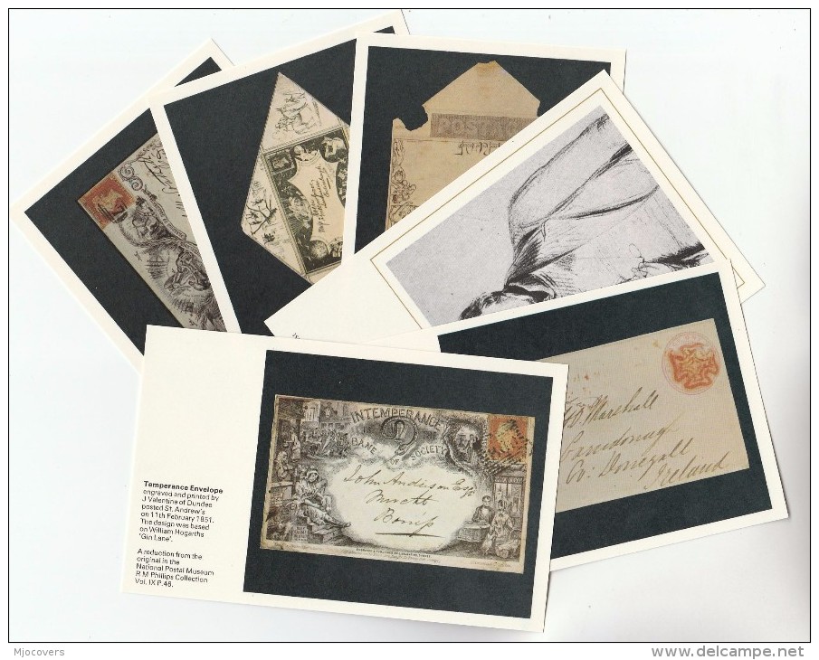 SET Of 6 Postcards MULREADY , TEMPERANCE, Etc Postcard NATIONAL POSTAL MUSEUM Series - Stamps (pictures)