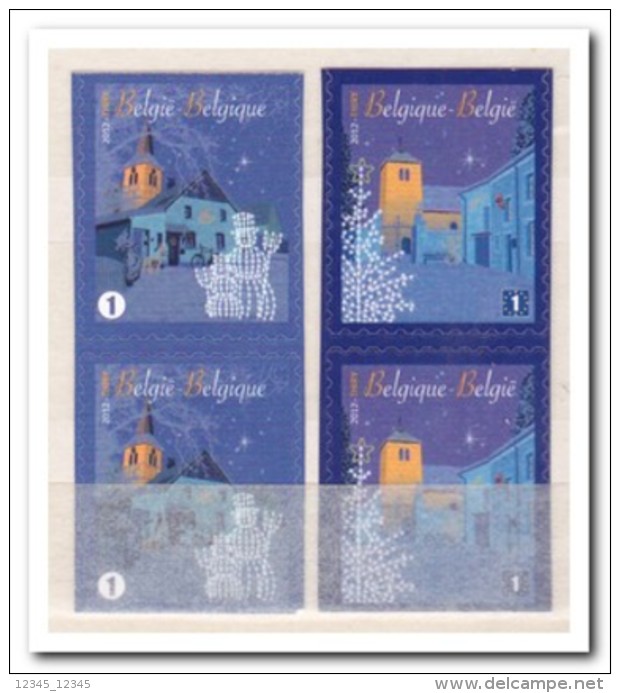 België 2012, Postfris MNH, Christmas ( From Booklet Above + Under Imperf. ) - Unused Stamps