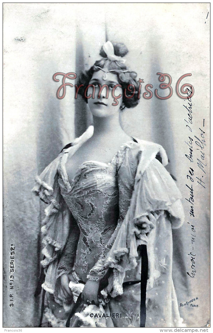 CPA Jolie Fille / Frau / Lady - Jeune Femme Artiste La Cavalieri / Reutlinger Théatre Paris 1903 - Entertainers