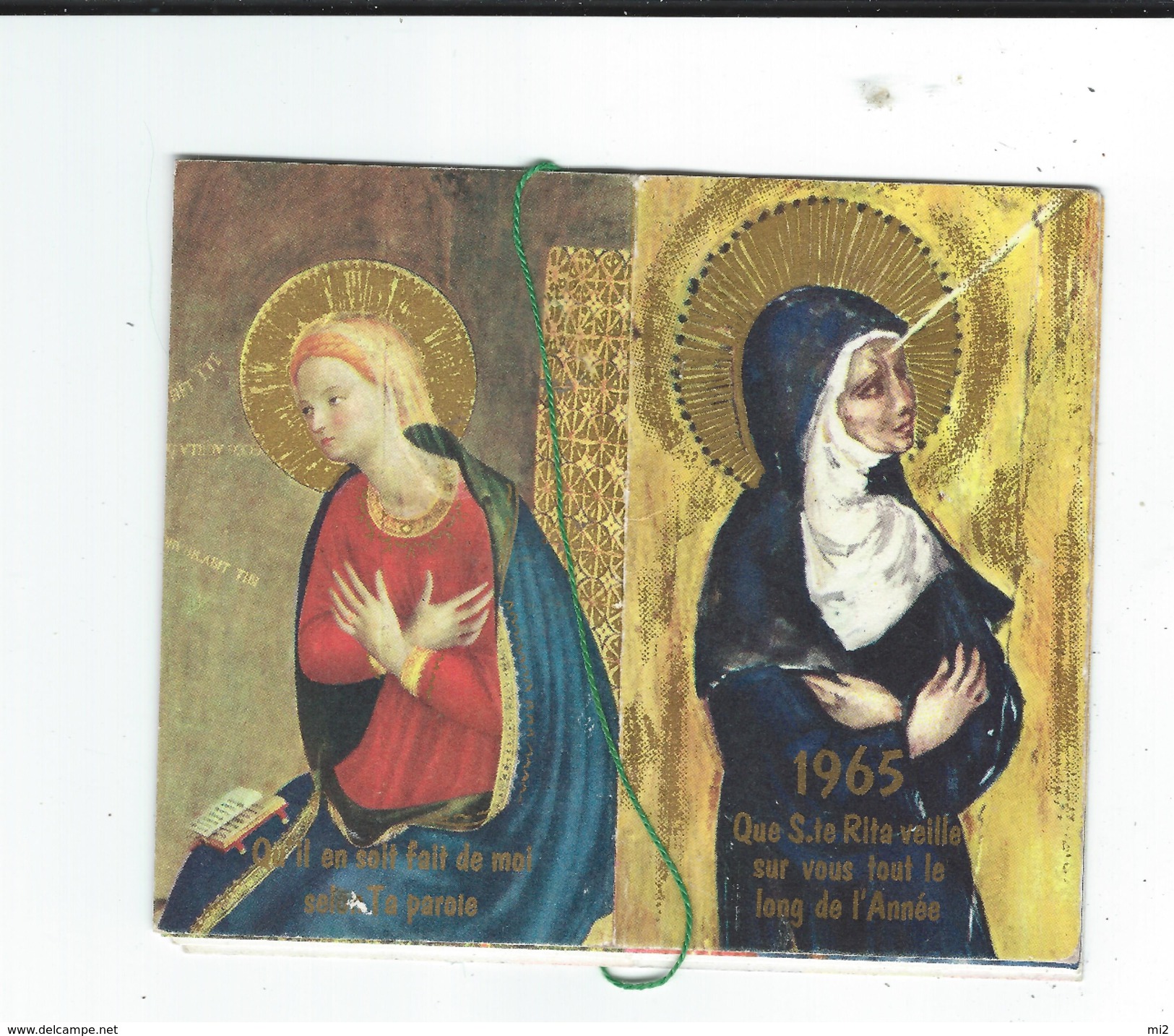 Petit Calendrier Sainte Rita 1965 TBE Tout Scanné - Small : 1961-70