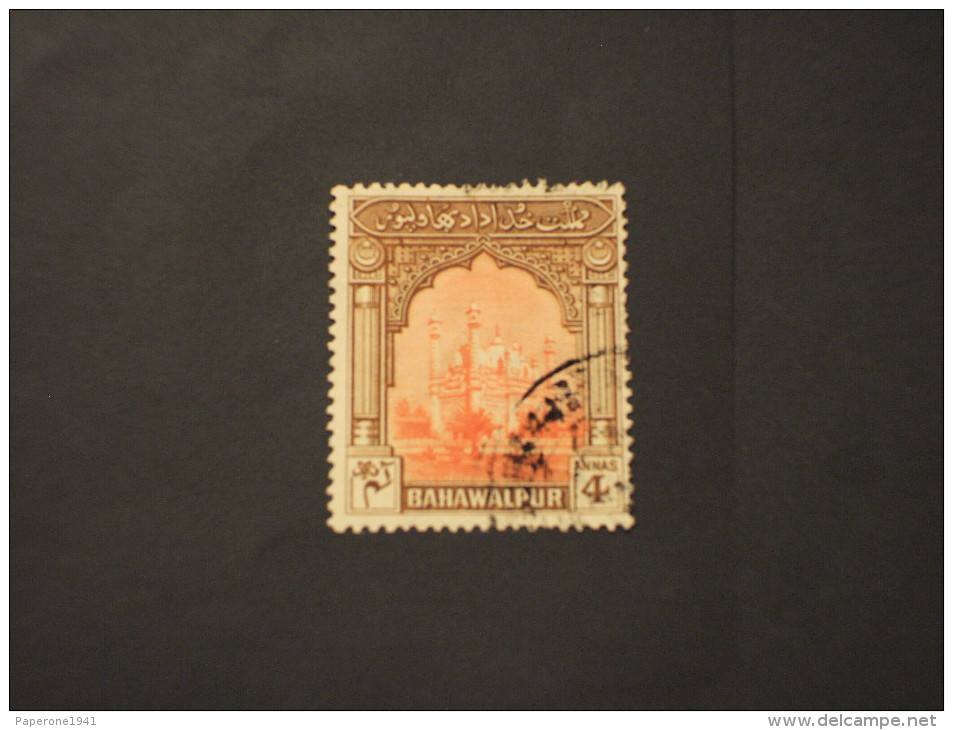 BAHAWALPUR - 1948 MOSQEA 4 A. - TIMBRATO/USED - Bahawalpur