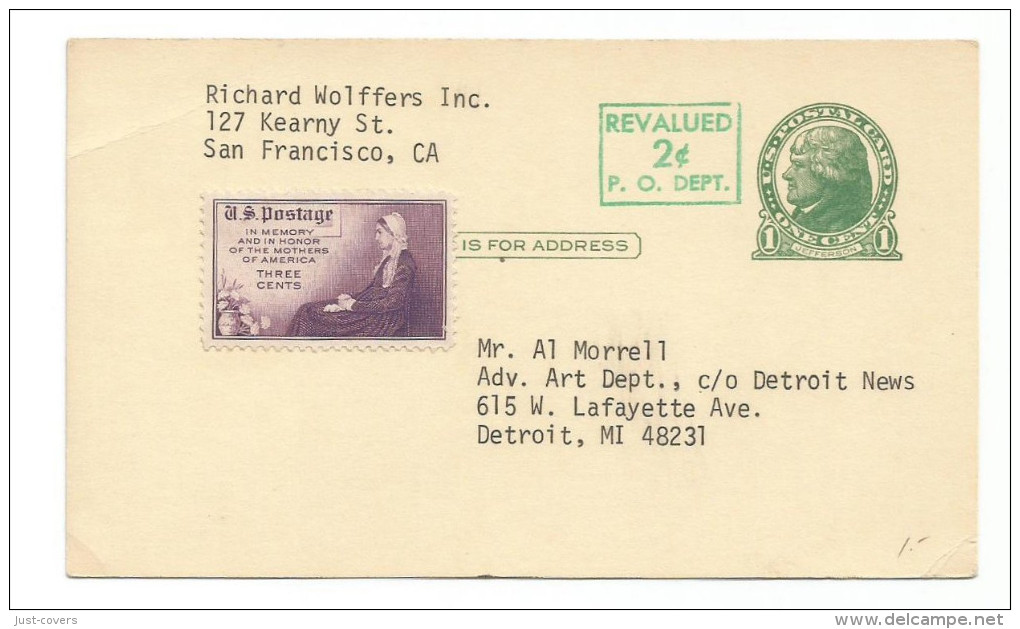 United States: UX40 Jefferson  Used...late Usage......................................(dr3) - 1941-60