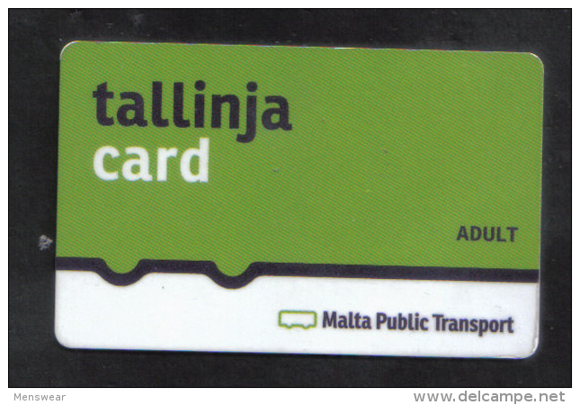 MALTA - TAL LINJA ADULT CARD  FROM MALTA - 2015 - Other & Unclassified