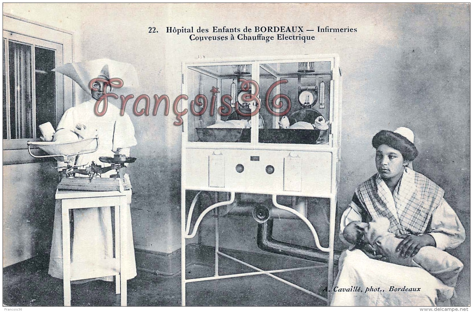 (33) Bordeaux - Hopital Des Enfants - Infirmeries Couveuses à Chauffage Electrique - 2 SCANS - Bordeaux