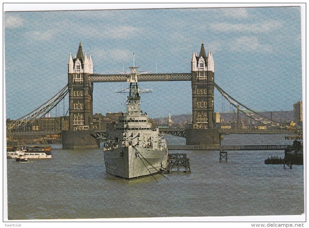 London: H.M.S. BELFAST - Tower Bridge - Guerra