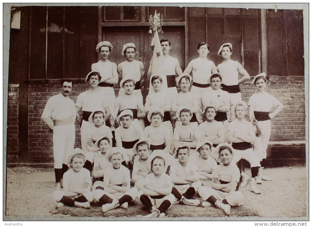 Grande Photographie Ancienne Gymnastique St AMBROISE PARIS 11 ? Groupe Gymnaste Acrosport - Sports