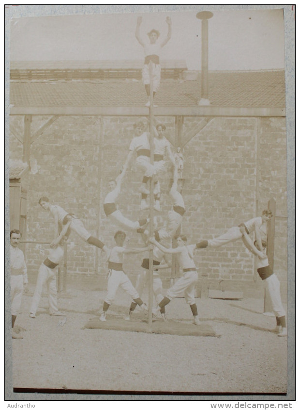 Grande Photographie Ancienne Gymnastique St AMBROISE PARIS 11 ? Groupe Gymnaste Acrosport - Sports