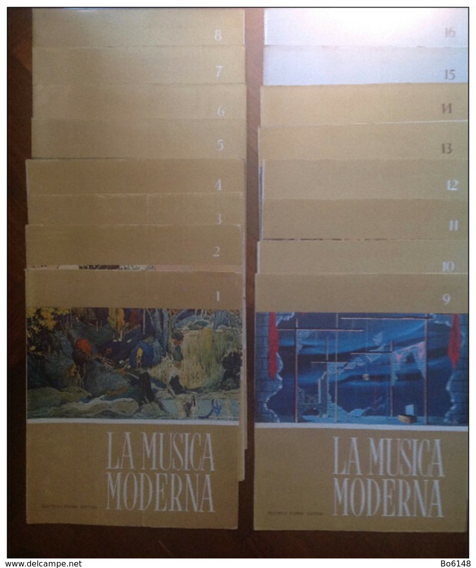 16 Fascicoli Anno 1967 " LA MUSICA MODERNA " Dal N. 1 Al 16 - F.lli Fabbri Editore - Musique