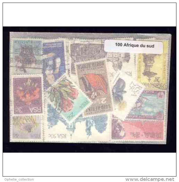 Afrique Du Sud - 100 Timbres Differents Oblitéres - Collections, Lots & Series