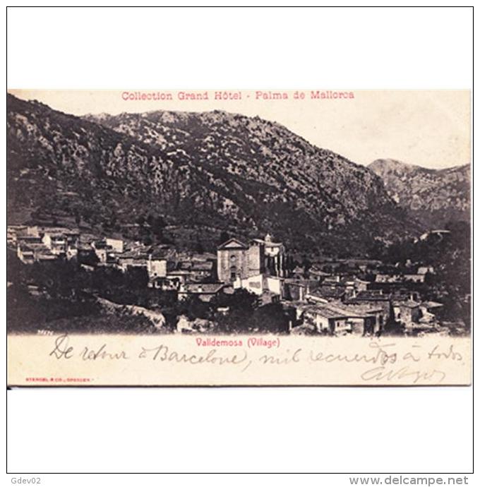 BLARSTP3265-LFTD8903 .Tarjeta Postal De BALEARES.Edificios,iglesia,montes Y VISTAS DE VALDEMOSA MALLORCA - Mallorca