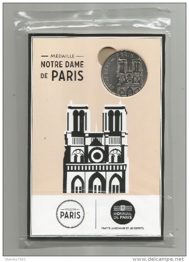 NOTRE DAME DE PARIS MEDAILLE DE LA MONNAIE DE PARIS 2016 Neuve Dans Son Emballage Pas Ouvert ! ! ! - 2016