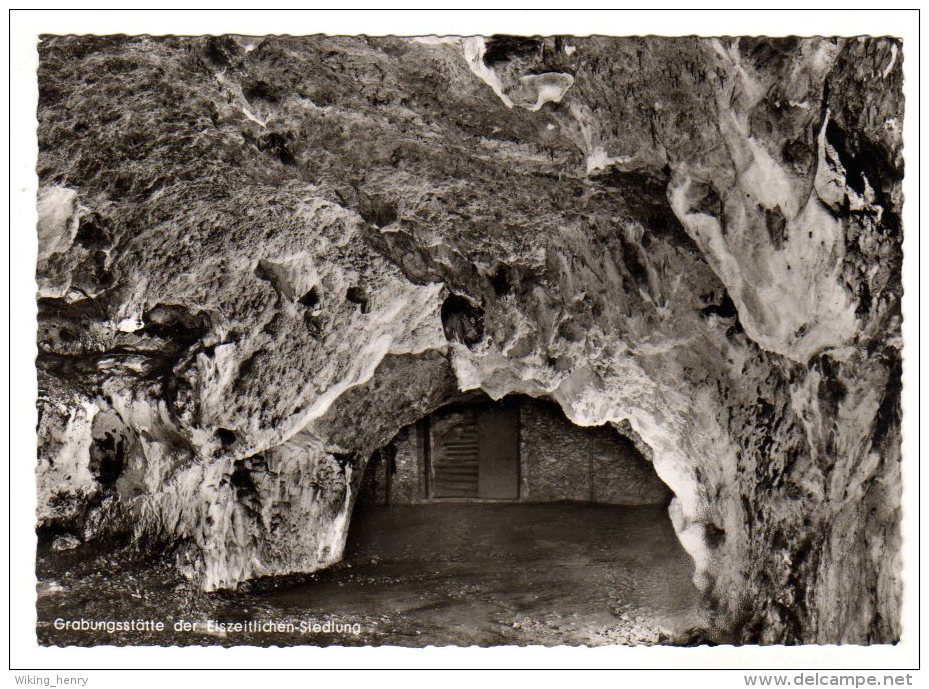 Kelheim - S/w Tropfsteinhöhle Schulerloch Grabungsstätte - Kelheim