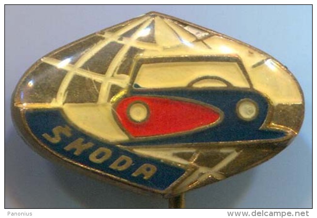 SKODA - Car, Auto, Automotive, Enamel, Vintage Pin, Badge - BMW