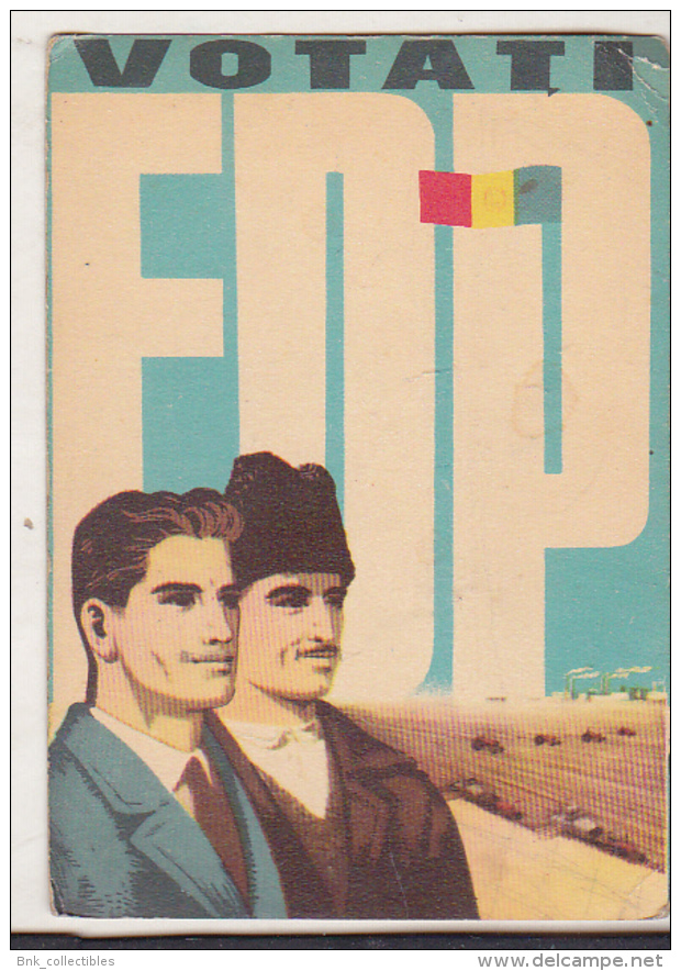 Romanian Small Calendar - 1965 - Vote FDP ! - Petit Format : 1961-70