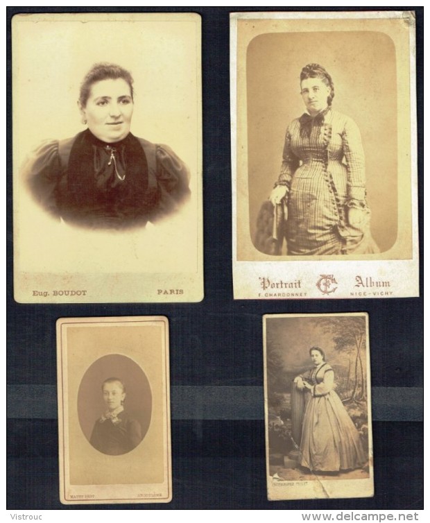 4 Anciennes Photos De Femmes (7). - Personnes Anonymes