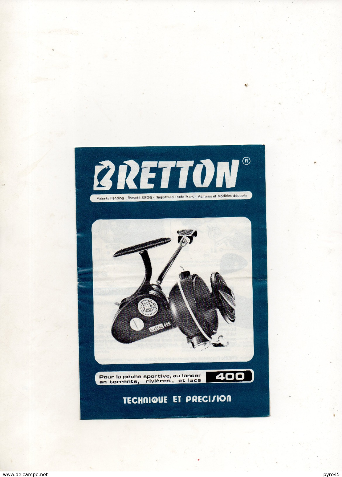 PUBLICITE BRETTON MOULINET DE PECHE - Publicités