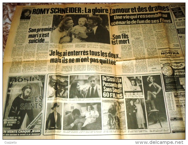 ROMY SCHNEIDER-LE DRAME-JOURNAL ICI PARIS- NUMERO SPECIAL-2 AU 8/6/1982 - Desde 1950