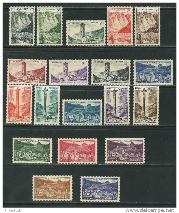 ANDORRE N° 138 à 153 ** - Unused Stamps