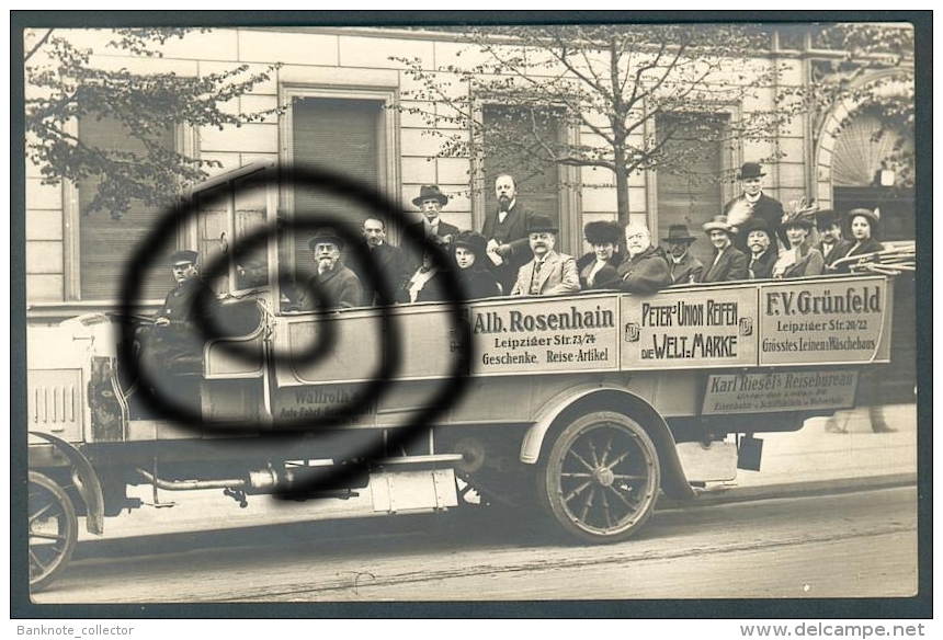 Deutschland, Germany - Postkarte - " Wallroth´s Auto - Fahrt G.m.b.H. ", Berlin - Potsdam, 1913 ! - Taxis & Cabs