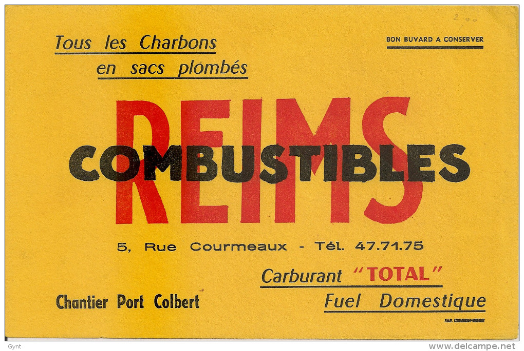 BUVARD REIMS COMBUSTIBLES - Gas, Garage, Oil