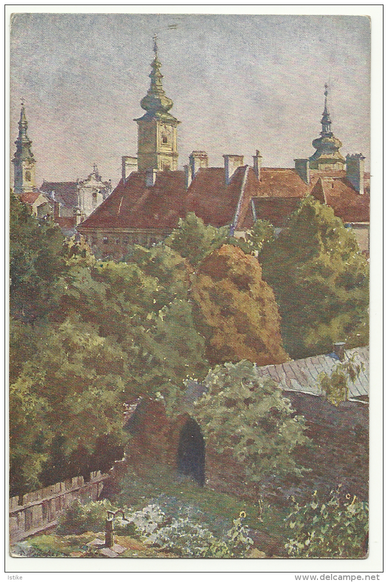 Austria, St. Pölten, Partie An Der Stadtmauer, E. F. Hofecker Gem. - St. Pölten