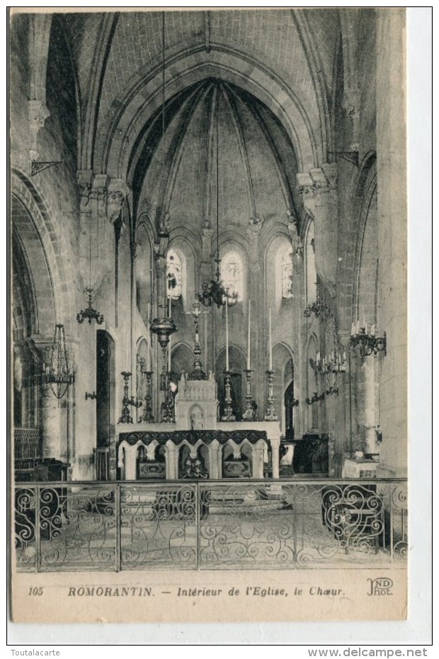 CPA 41 ROMORANTIN INTERIEUR DE L EGLISE LE CHOEUR - Romorantin