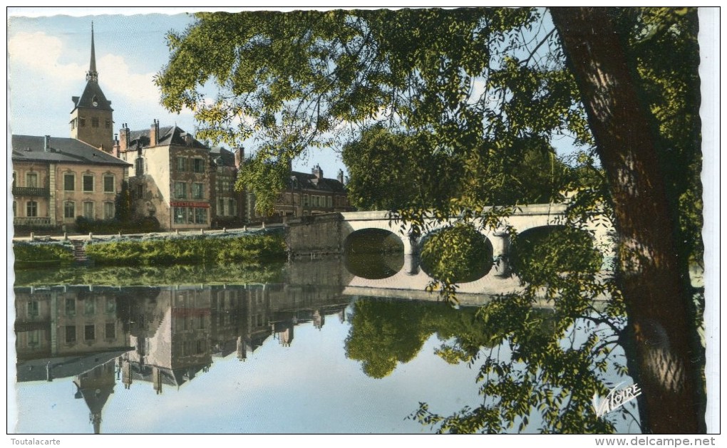 CPSM 41 ROMORANTIN L EGLISE ET LE PONT SUR SAULDRE VUS DU JARDIN PUBLIC 1964 - Romorantin