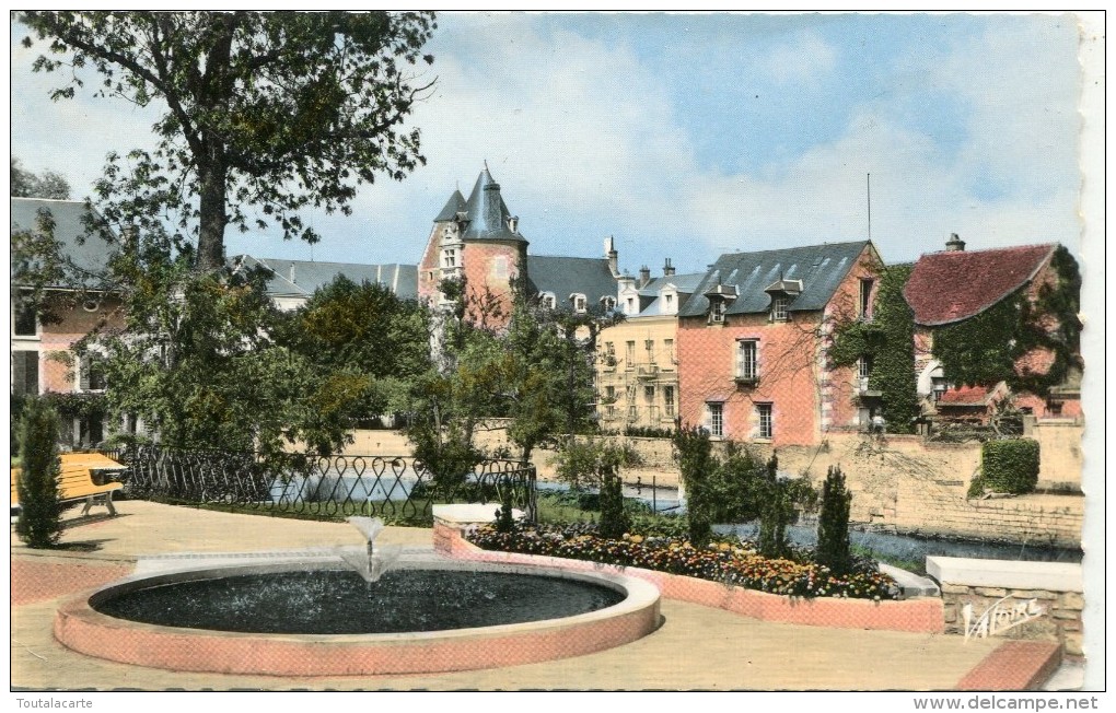 CPSM 41 ROMORANTIN LE JARDIN PUBLIC AU BORD DE LA SAULDRE AU FOND LA SOUS PREFECTURE 1966 - Romorantin