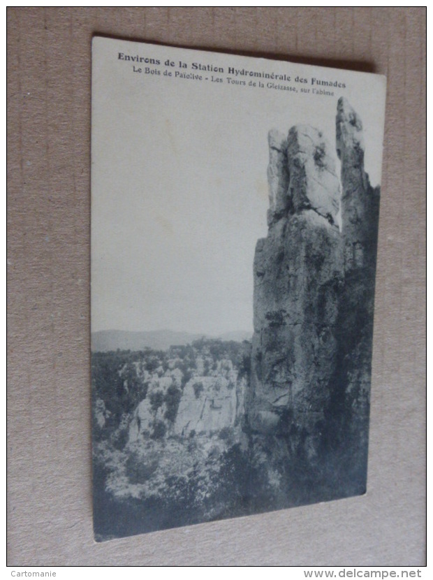 43  -  ENVIRONS DE LA STATION HYDROMINERALE DES FUMADE LE BOIS DE LA PAIOLIVE LES TOURS DE LA GLEIZASSE SUR L´ABIME  @ - Autres & Non Classés