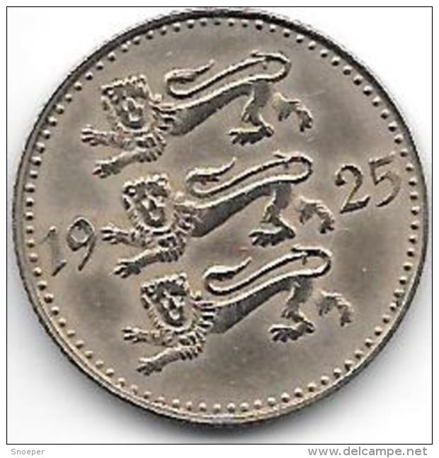 *Estonia  3 Marka 1925 Km 2a    Xf+   Catalog Val 65,00$ - Estland