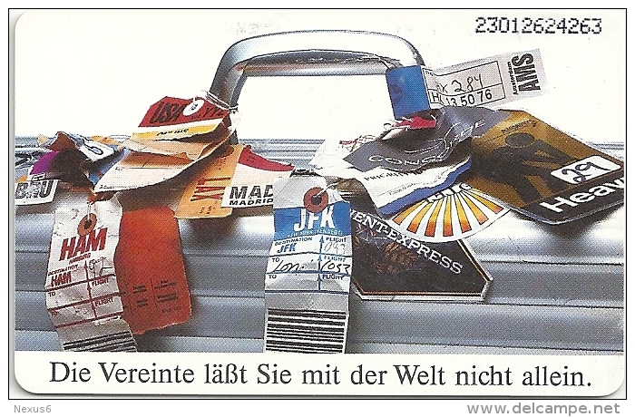 Germany - Vereinte Versicherungen 1 - Koffer - K 0671 -01.93 - 31.000ex, Used - K-Serie : Serie Clienti