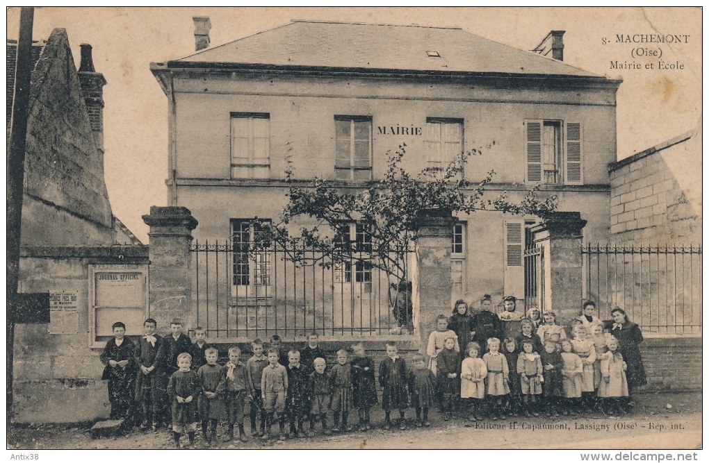 N75 - 60 - MACHEMONT - Oise - Mairie Et école - Otros & Sin Clasificación