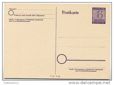 WESTSACHSEN P17 Postkarte 1945  Kat. 7,00 € - Postal  Stationery