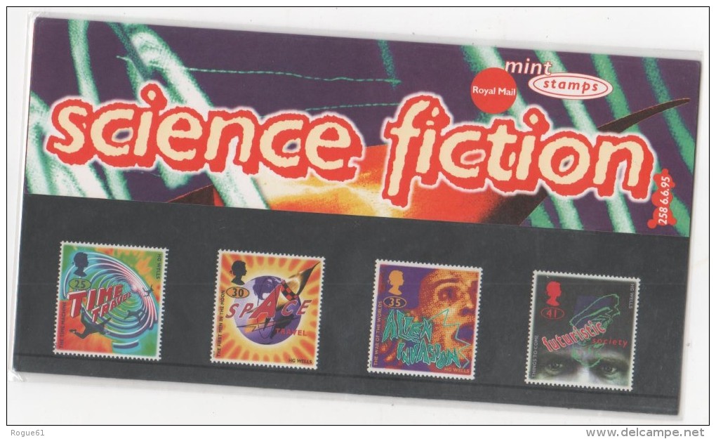 POCHETTE DE 4 TIMBRES  ANGLAIS - Thème Science Fiction  - ( Royal Mail Mint Stamps ) - Feuilles, Planches  Et Multiples