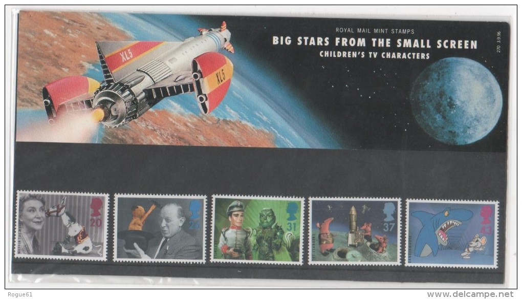 POCHETTE  DE 5 TIMBRES  ANGLAIS - Thème Big Stars From The Small Screen   - ( Royal Mail Mint Stamps ) - Sheets, Plate Blocks & Multiples