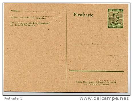 WEST-SACHSEN P14 Postkarte1945  Kat. 15,00 € - Entiers Postaux