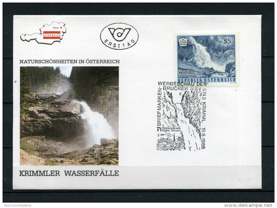 AUSTRIA - Republik OSTERREICH - Year 1988 - FDC- Tesori Naturali Dell´AUSTRIA. - FDC