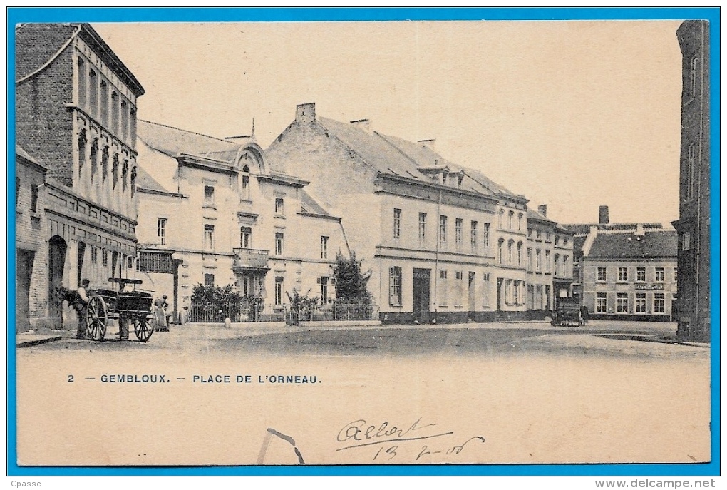 CPA Belgie Belgique - GEMBLOUX - Place De L'Orneau ° Phot. Bertels - Gembloux