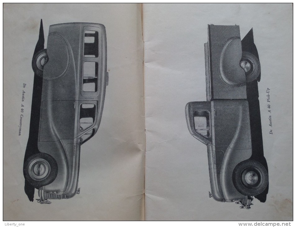 Instructie Boekje AUSTIN A 40 ( Zie Foto´s Voor Detail ) ! - Cars